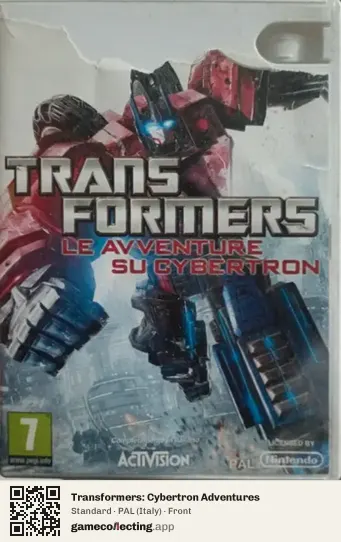 Transformers: Cybertron Adventures Nintendo Wii, Italy box front