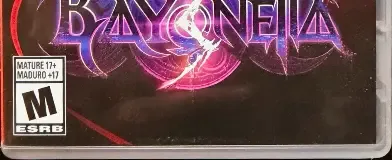 Bayonetta 3, the ESRB box on its front
