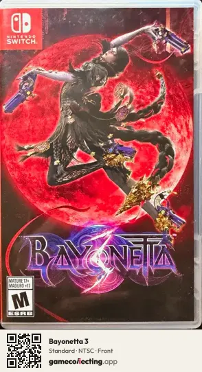 Bayonetta 3 Nintendo Switch, NTSC box front