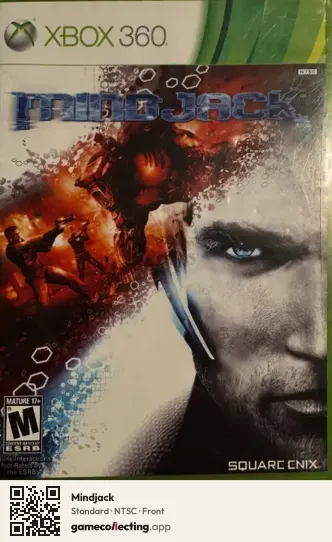 Mindjack Xbox 360, NTSC box front