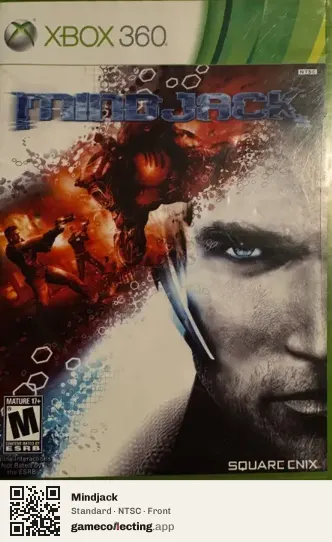 Mindjack Xbox 360, NTSC box front