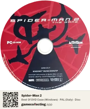 Spider-Man 2 Computer, PAL disc