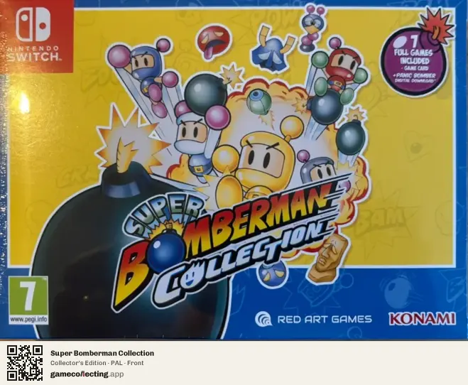 Super Bomberman Collection Nintendo Switch, PAL box front