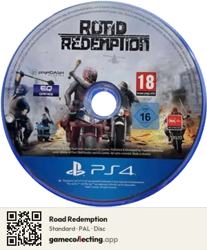 Road Redemption PlayStation 4, PAL disc