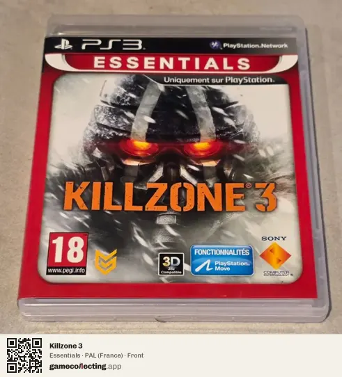 Killzone 3 PlayStation 3, France box front