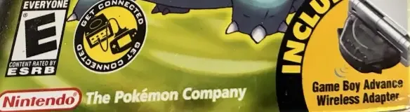 Pokémon LeafGreen Version, the Australian classification mark on its front