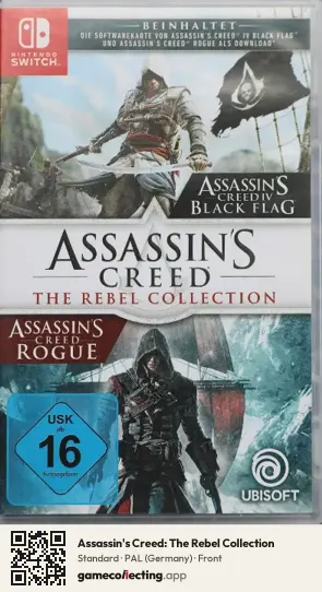 Assassin's Creed: The Rebel Collection Nintendo Switch, Germany box front