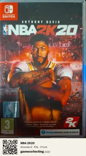 NBA 2K20 Nintendo Switch, PAL box front