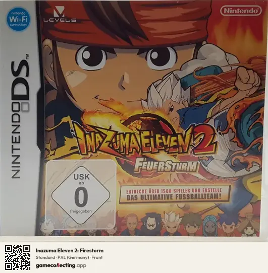 Inazuma Eleven 2: Firestorm Nintendo DS, Germany box front