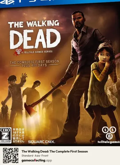 The Walking Dead: The Complete First Season PlayStation 4, Asia box front