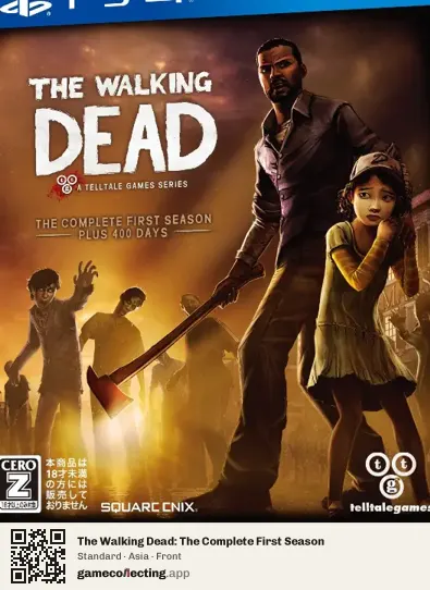 The Walking Dead: The Complete First Season PlayStation 4, Asia box front