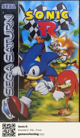 Sonic R Sega Saturn, PAL box front