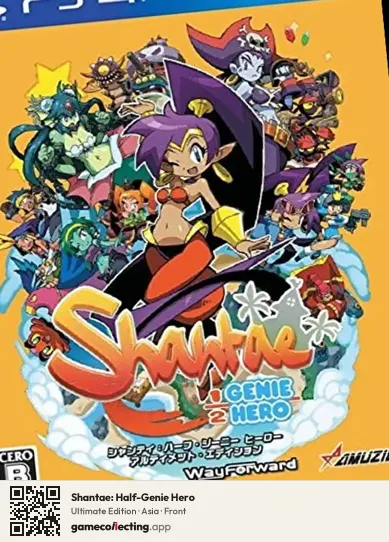 Shantae: Half-Genie Hero PlayStation 4, Asia box front