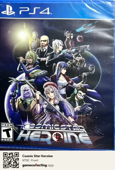 Cosmic Star Heroine PlayStation 4, NTSC box front