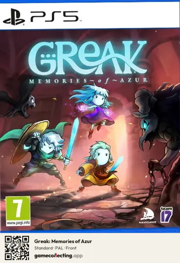 Greak: Memories of Azur PlayStation 5, PAL box front