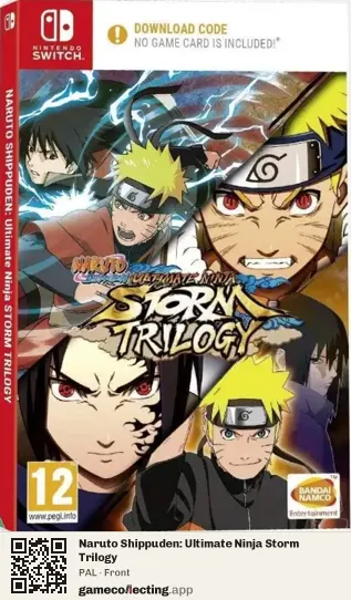 Naruto Shippuden: Ultimate Ninja Storm Trilogy Nintendo Switch, PAL box front