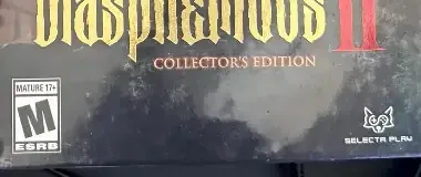 Blasphemous II, the ESRB box on its front