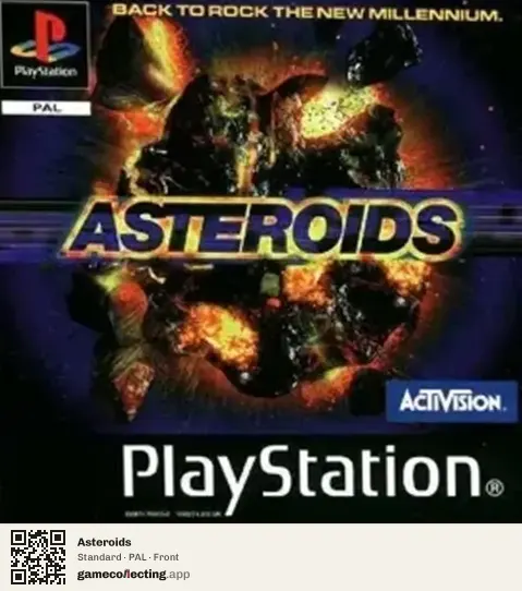 Asteroids PlayStation, PAL box front