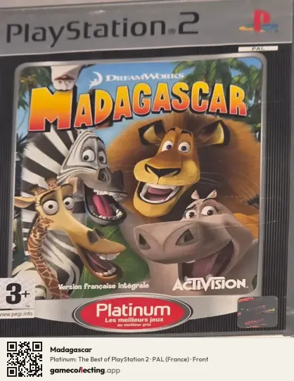 Madagascar PlayStation 2, France box front