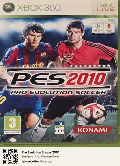 Pro Evolution Soccer 2010 Xbox 360, France box front