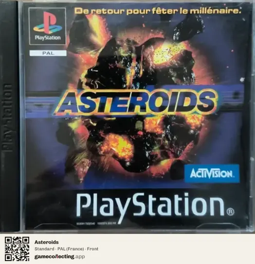 Asteroids PlayStation, France box front