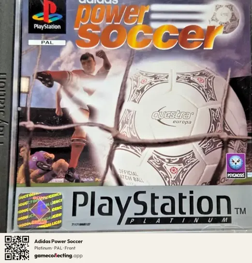 Adidas Power Soccer PlayStation, PAL box front