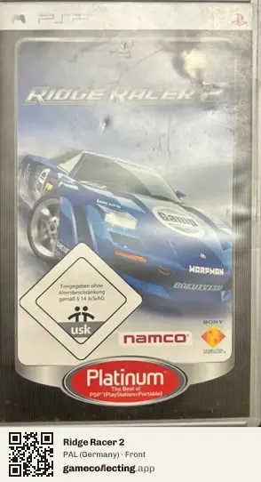 Ridge Racer 2 PlayStation Portable, Germany box front
