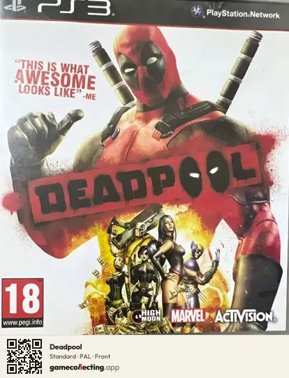 Deadpool PlayStation 3, PAL box front