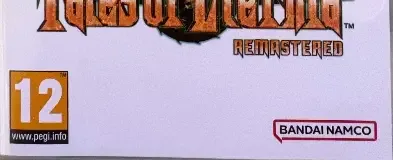 Tales of Eternia Remastered, the USK square on its front