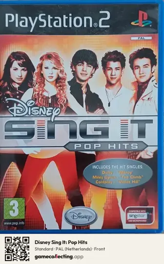 Disney Sing It: Pop Hits PlayStation 2, Netherlands box front