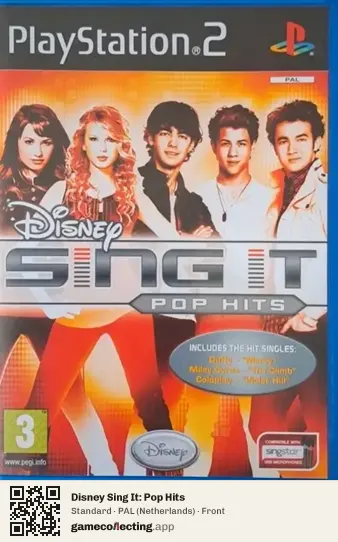 Disney Sing It: Pop Hits PlayStation 2, Netherlands box front