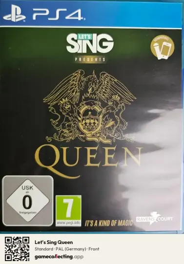 Let's Sing Queen PlayStation 4, Germany box front