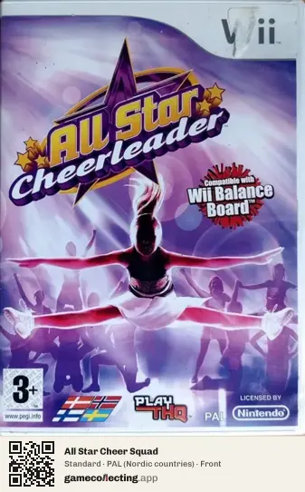 All Star Cheer Squad Nintendo Wii, Nordic countries box front