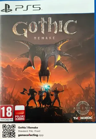 Gothic 1 Remake PlayStation 5, PAL box front