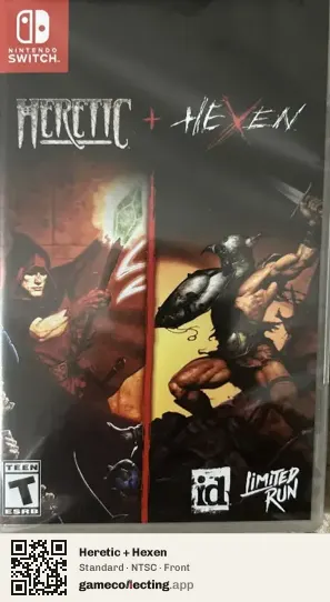 Heretic + Hexen Nintendo Switch, NTSC box front