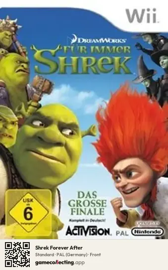 Shrek Forever After Nintendo Wii, Germany box front