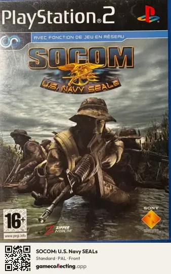 SOCOM: U.S. Navy SEALs PlayStation 2, PAL box front