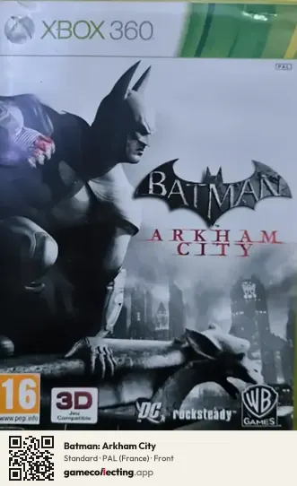 Batman: Arkham City Xbox 360, France box front