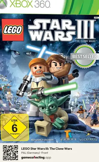LEGO Star Wars III: The Clone Wars Xbox 360, Germany box front