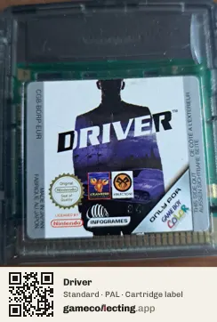 Driver Game Boy Color, PAL cartridge label