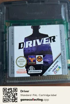 Driver Game Boy Color, PAL cartridge label