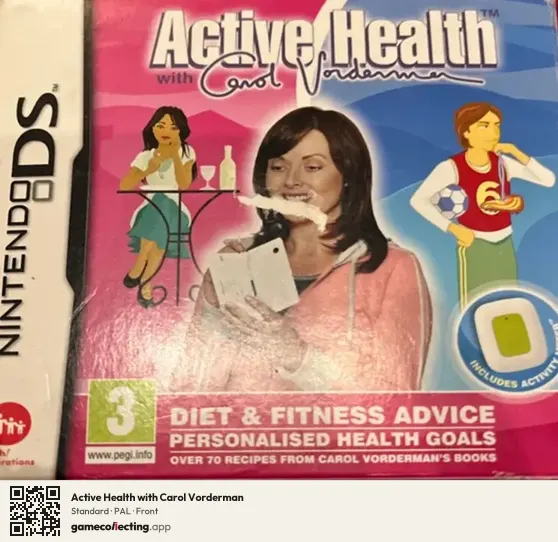Active Health with Carol Vorderman Nintendo DS, PAL box front