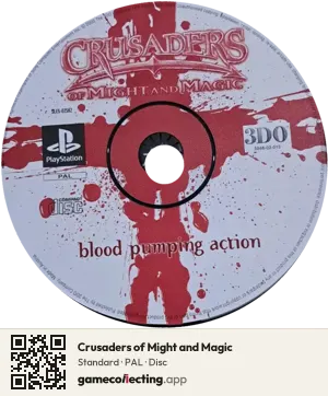 Crusaders of Might and Magic PlayStation, PAL disc
