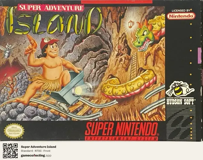 Super Adventure Island Super Nintendo Entertainment System, NTSC box front