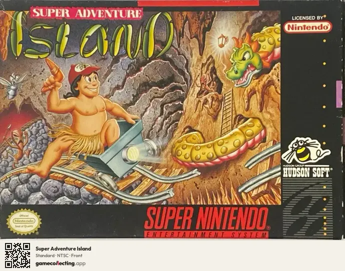 Super Adventure Island Super Nintendo Entertainment System, NTSC box front