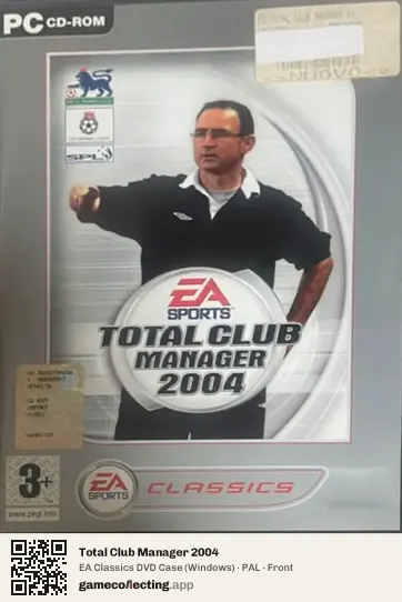 Total Club Manager 2004 Computer, PAL box front