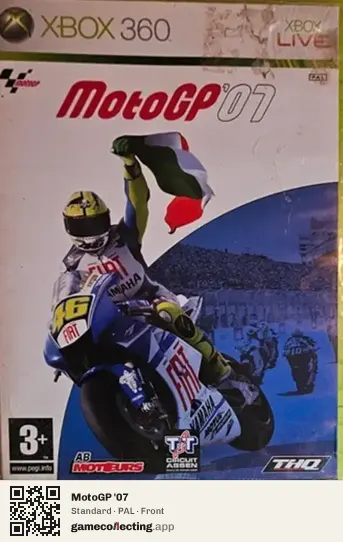 MotoGP '07 Xbox 360, PAL box front