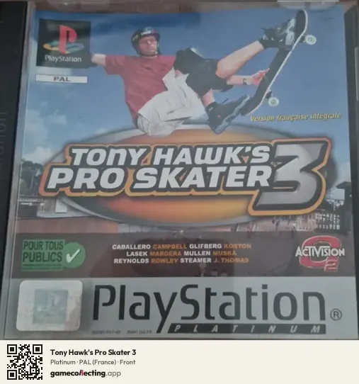 Tony Hawk's Pro Skater 3 PlayStation, France box front