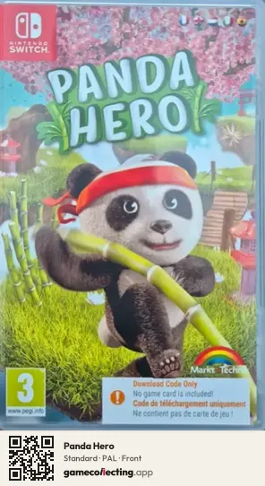 Panda Hero Nintendo Switch, PAL box front