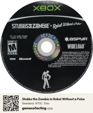 Stubbs the Zombie in Rebel Without a Pulse Xbox, NTSC disc